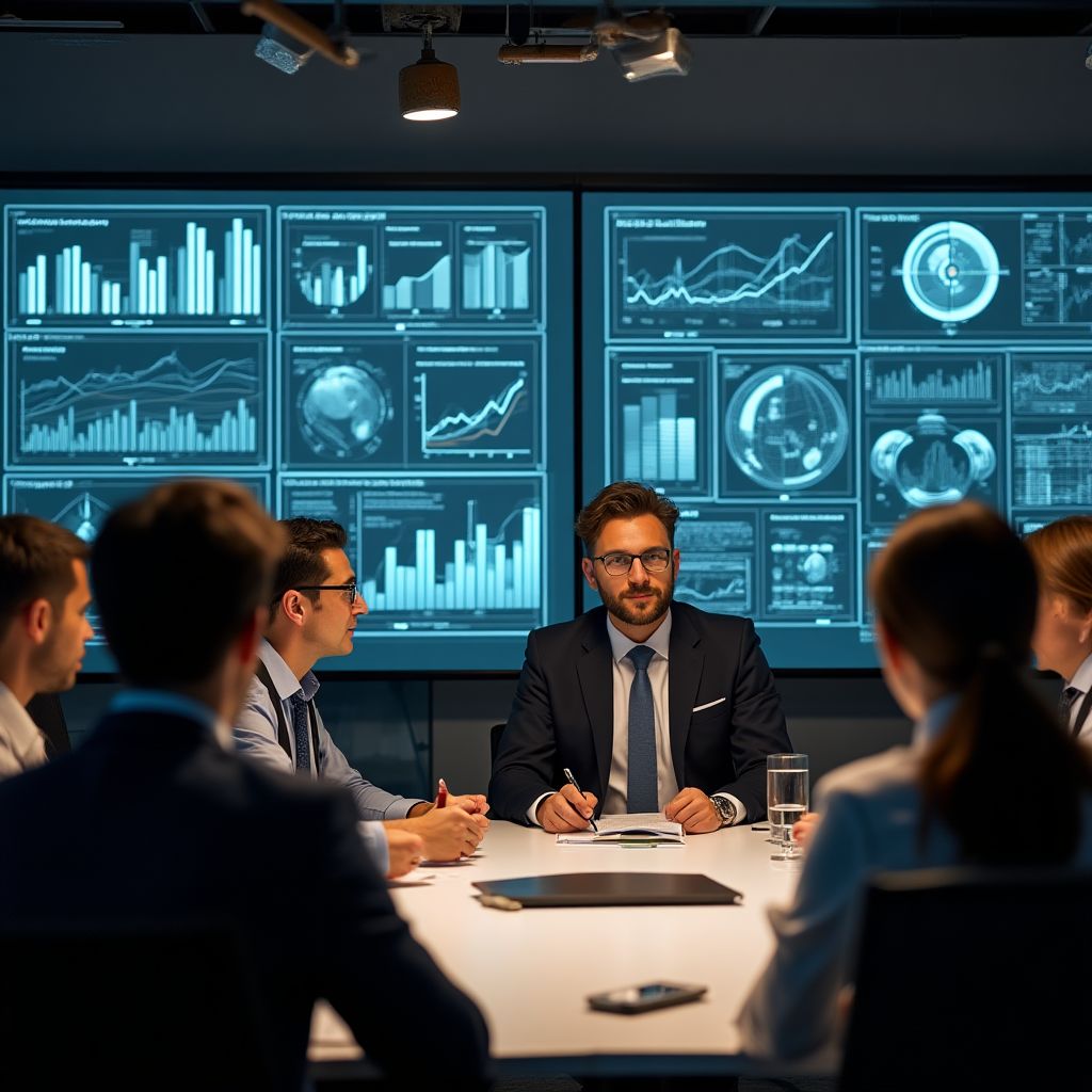 Reunión estratégica del equipo FinConsult